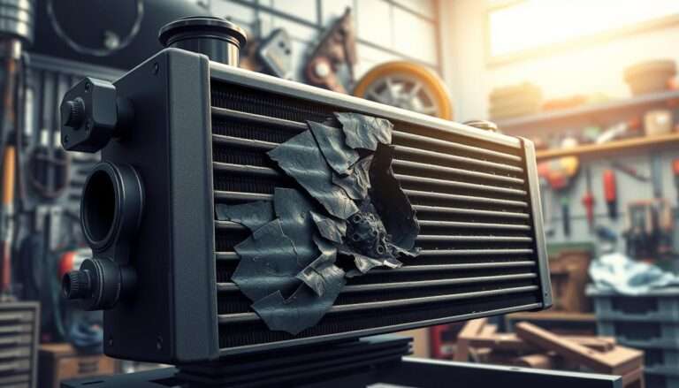 dziurawy intercooler dymienie