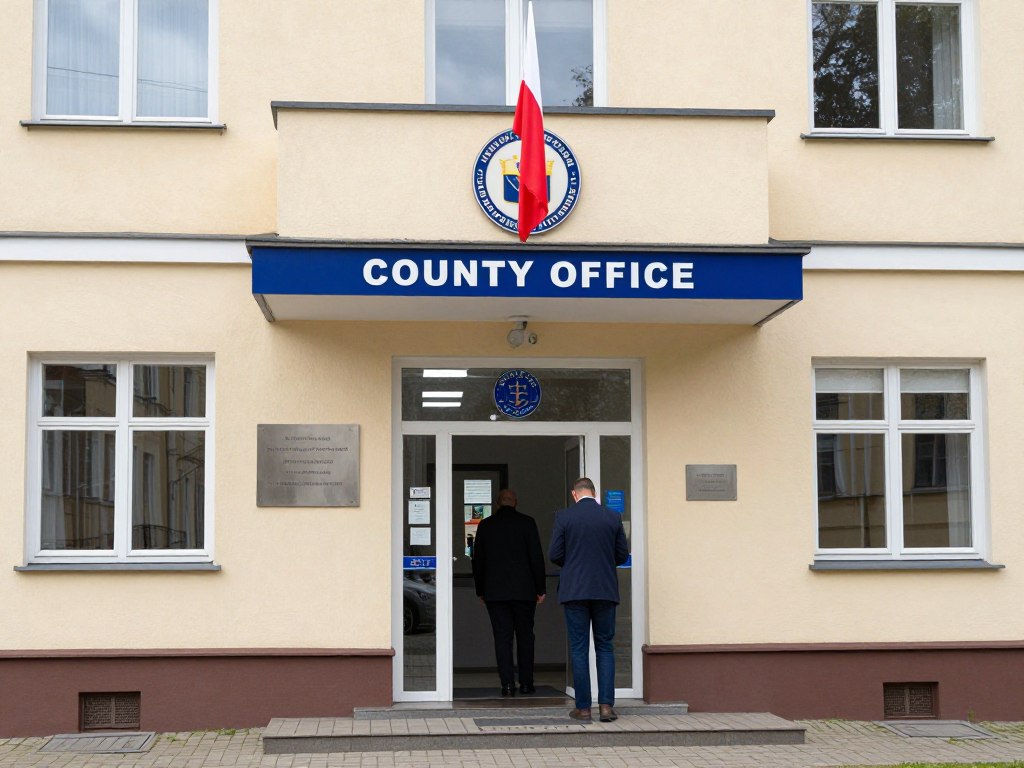 Budynek Starostwa Powiatowego w Nidzicy, gdzie znajduje się Wydział Komunikacji wydający tablice rejestracyjne NNI Budynek Starostwa Powiatowego w Nidzicy, gdzie znajduje się Wydział Komunikacji wydający tablice rejestracyjne NNI