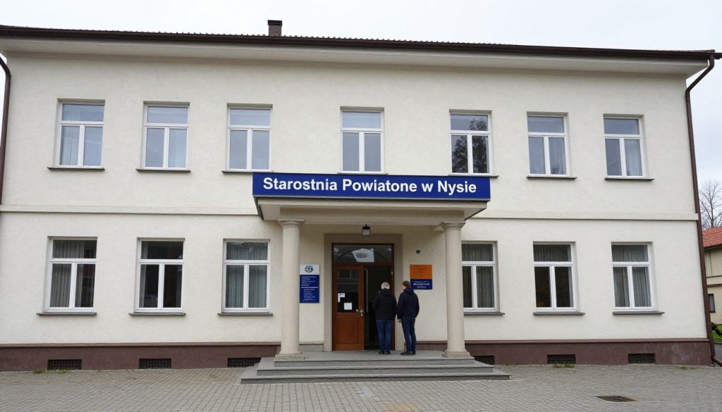 Budynek Starostwa Powiatowego w Nysie gdzie odbywa się rejestracja ONY Budynek Starostwa Powiatowego w Nysie gdzie odbywa się rejestracja ONY