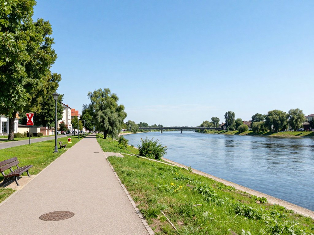 Bulwary nad Odrą w Krapkowicach - popularne miejsce rekreacji w mieście z rejestracją OKR Bulwary nad Odrą w Krapkowicach - popularne miejsce rekreacji w mieście z rejestracją OKR