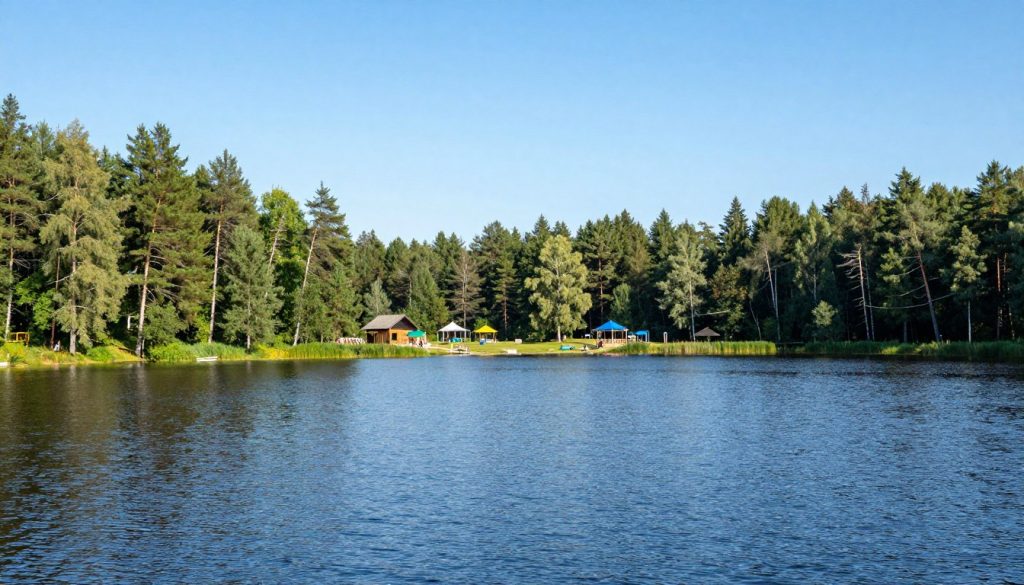 Jezioro Omulew - popularne miejsce rekreacji w powiecie nidzickim (NNI) Jezioro Omulew - popularne miejsce rekreacji w powiecie nidzickim (NNI)