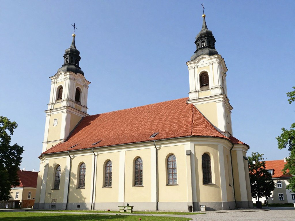 Kościół pw. Niepokalanego Poczęcia NMP w Koluszkach w powiecie z rejestracją ELW Kościół pw. Niepokalanego Poczęcia NMP w Koluszkach w powiecie z rejestracją ELW