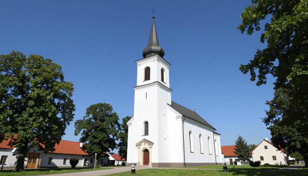 Kości&oacute;ł w Świnicach Warckich związany ze św. Faustyną w powiecie z rejestracją ELE