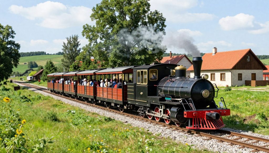 Nadwiślańska Kolejka Wąskotorowa kursująca na terenie powiatu opolskiego