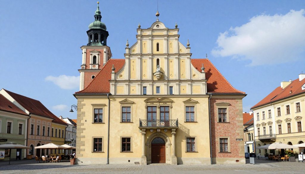 Ratusz miejski w Łęczycy - centrum administracyjne miasta z rejestracją ELE